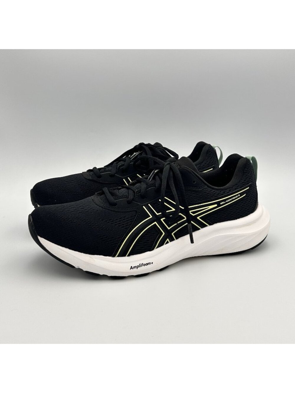 Asics Gel Contend 9 Sneakers Women's Size 8.5 Mesh Black Running Shoes 1012B681